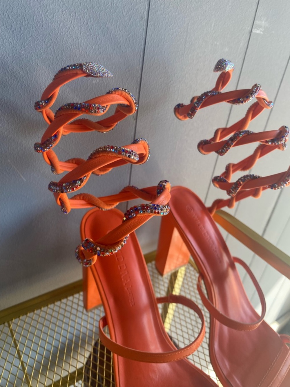 Dani Sunset Drip Rhinestone Heels - Picture 7 of 7